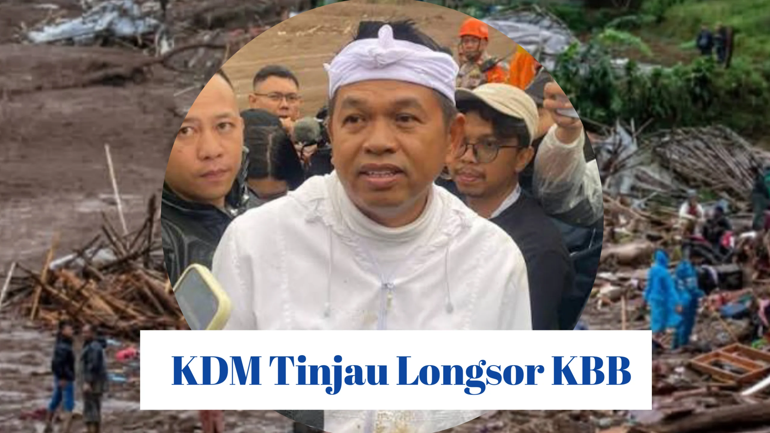 Dedi Mulyadi Tinjau Longsor KBB, Warga Diminta Direlokasi